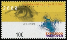 BRD MiNr. 2089 ** Weltausstellung EXPO 2000, Hannover, postfrisch