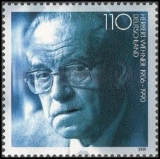 BRD MiNr. 2092 ** 10. Todestag von Herbert Wehner, postfrisch