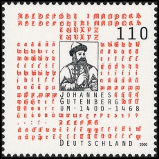 FRG MiNo. 2098 ** 600th birthday of Johannes Gutenberg, MNH