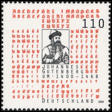 BRD MiNr. 2098 ** 600. Geburtstag von Johannes Gutenberg, postfrisch