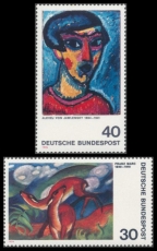 BRD MiNr. 798-799 Satz ** Deutscher Expressionismus (I), postfrisch