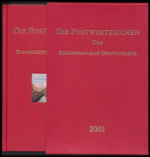 Yearbook 2001 Postage stamps of the Federal Republic of Germany without stamps