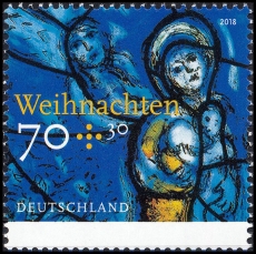 BRD MiNr. 3418 ** Serie Weihnachten 2018:  Kirchenfenster, postfrisch