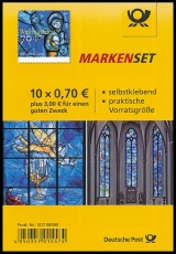 BRD MiNr. MH 112 (3422) ** Weihnachten 2018, Marken-Set, Markenh., selbstklebend