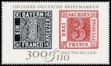 BRD MiNr. 2041 (aus Bl. 46) ** Internat. Briefmarkenausstellung IBRA 99, postfr.