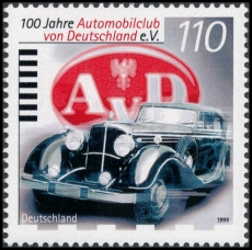 FRG MiNo. 2043 ** 100 years Automobile Club of Germany (AvD), MNH