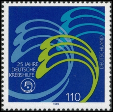 FRG MiNo. 2044 ** 25 years German Cancer Aid, MNH