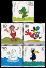 FRG MiNo. 2055-2059 set ** Youth 1999: cartoon characters (II), MNH