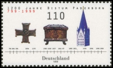 FRG MiNo. 2060 ** 1200 years Diocese of Paderborn, MNH