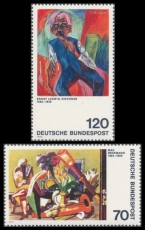 FRG MiNo. 822-823 Satz ** German Expressionism (III), MNH