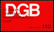 BRD MiNr. 2083 ** 50 Jahre Deutscher Gewerkschaftsbund, postfrisch