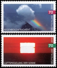 FRG MiNo. 3441-3442 set ** Air reflection sun & Rainbow fragment, MNH