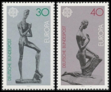 BRD MiNr. 804-805 Satz ** Europa: Skulpturen, postfrisch