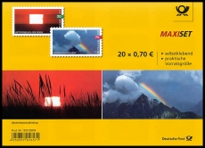 FRG MiNo. FB 85 (3445-3446) ** Air reflection/Rainbow, foilsheet, self-adh., MNH