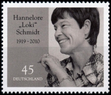 FRG MiNo. 3448 ** 100th Birthday Hannelore Loki Schmidt, MNH