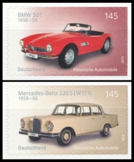 FRG MiNo. 3147-3148 set ** Classic German Cars, MNH, self-adhesive