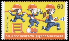 FRG MiNo. 3099 ** 50 years German Youth firefighter, MNH