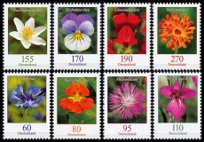 BRD MiNr. 3468-3475 Satz ** Dauerserie Blumen: diverse Blumen, postfrisch