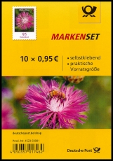 FRG MiNo. FB 90 (3483) ** Series Flowers: Knapweed, foil sheet, self-adh., MNH