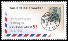 BRD MiNr. 2954 ** Tag der Briefmarke: 100.Jahrestag amtl. Postflug, postfrisch