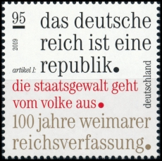 BRD MiNr. 3488 ** 100 Jahre Weimarer Reichsverfassung, postfrisch