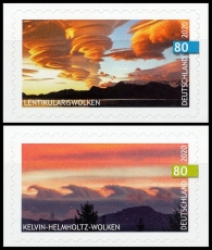 FRG MiNo. 3531-3532 set ** Kelvin-Helmholtz & Lenticular Clouds, self-adh., MNH