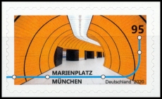 FRG MiNo. 3541 ** Underground Stations: Marienplatz Munich, self-adh., MNH