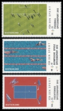 BRD MiNr. 2924-2926 Satz ** Sporthilfe 2012: EM, Olympiade, WM, postfrisch