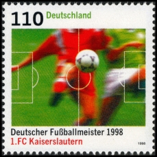 BRD MiNr. 2010 ** Deutscher Fußballmeister 1998: 1 FC Kaiserslautern, postfrisch