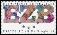 FRG MiNo. 2000 ** Foundation of the European Central Bank in Frankfurt, MNH