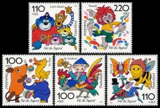 FRG MiNo. 1990-1994 set ** youth 1998: cartoon characters (I), MNH