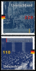 BRD MiNr. 1986-1987 Satz ** 50 J. Parlamentarischer Rat, aus Block 43, postfr.