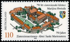 BRD MiNr. 1982 ** 750 Jahre Zisterzienserinnen - Abtei St. Marienstern, postfr.