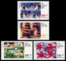 FRG MiNo. 1968-1971 set ** Sports Aid 1998, MNH