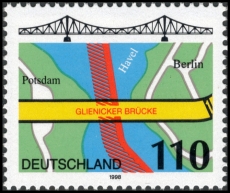 FRG MiNo. 1967 ** Bridges (II): Glienicker Bridge, Berlin, MNH