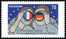 FRG MiNo. 2977 ** 50 years Elysée Treaty on Franco-German cooperation, MNH