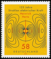 FRG MiNo. 3036 ** 125th anniversary publication Treatise of H. Hertz, MNH