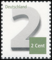 BRD MiNr. 3042 ** Ziffernzeichnung 2 Cent, postfrisch