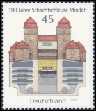 FRG MiNo. 3107 ** 100 years Shaft lock Minden, MNH