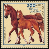 FRG MiNo. 1920-1924 set ** youth 1997: horse breeds, MNH