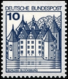 FRG MiNo. 913CII-913DII ** Castles & Palaces, letterset, MNH, cut