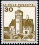 BRD MiNr. 914C/DII ** Burgen & Schlösser, Letterset, postfr., geschnitten