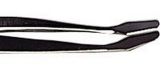 SAFE 858 Tweezers (bent, angular tip), nickel plated, 120 mm