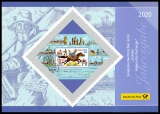 FRG MiNo. Block 86/3545 o Europe 2020 Historical Postal Routes, first day cancel