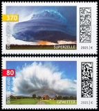 FRG MiNo. 3613-3614 set ** Series Sky events: Thunderstorm & Supercell, MNH