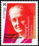 FRG MiNo. 3625 ** 150th birthday Hildegard Wegscheider, MNH
