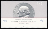BRD MiNr. 2624 ** 250.Geburtstag von Karl Freiherr vom und zum Stein, postfrisch