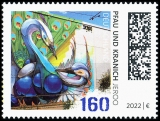 BRD MiNr. 3667 ** Serie Street Art: JEROO - Pfau und Kranich, postfrisch