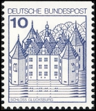 FRG MiNo. 913CI-916DI set ** Castles & Palaces, letterpress, MNH, cut