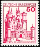 FRG MiNo. 913CI-916DI set ** Castles & Palaces, letterpress, MNH, cut